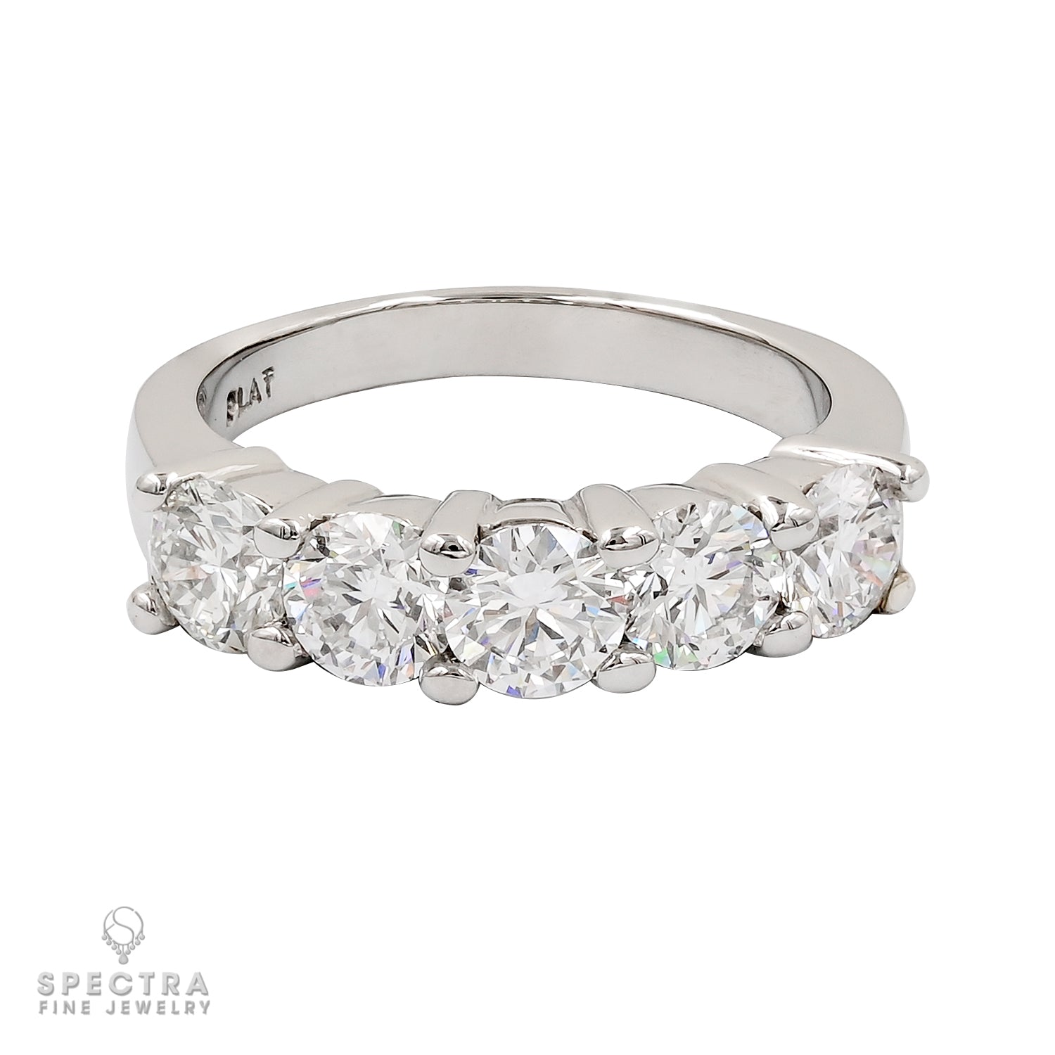Spectra Fine Jewelry 2.0 ct.Diamond Five Stone Ring in Platinum