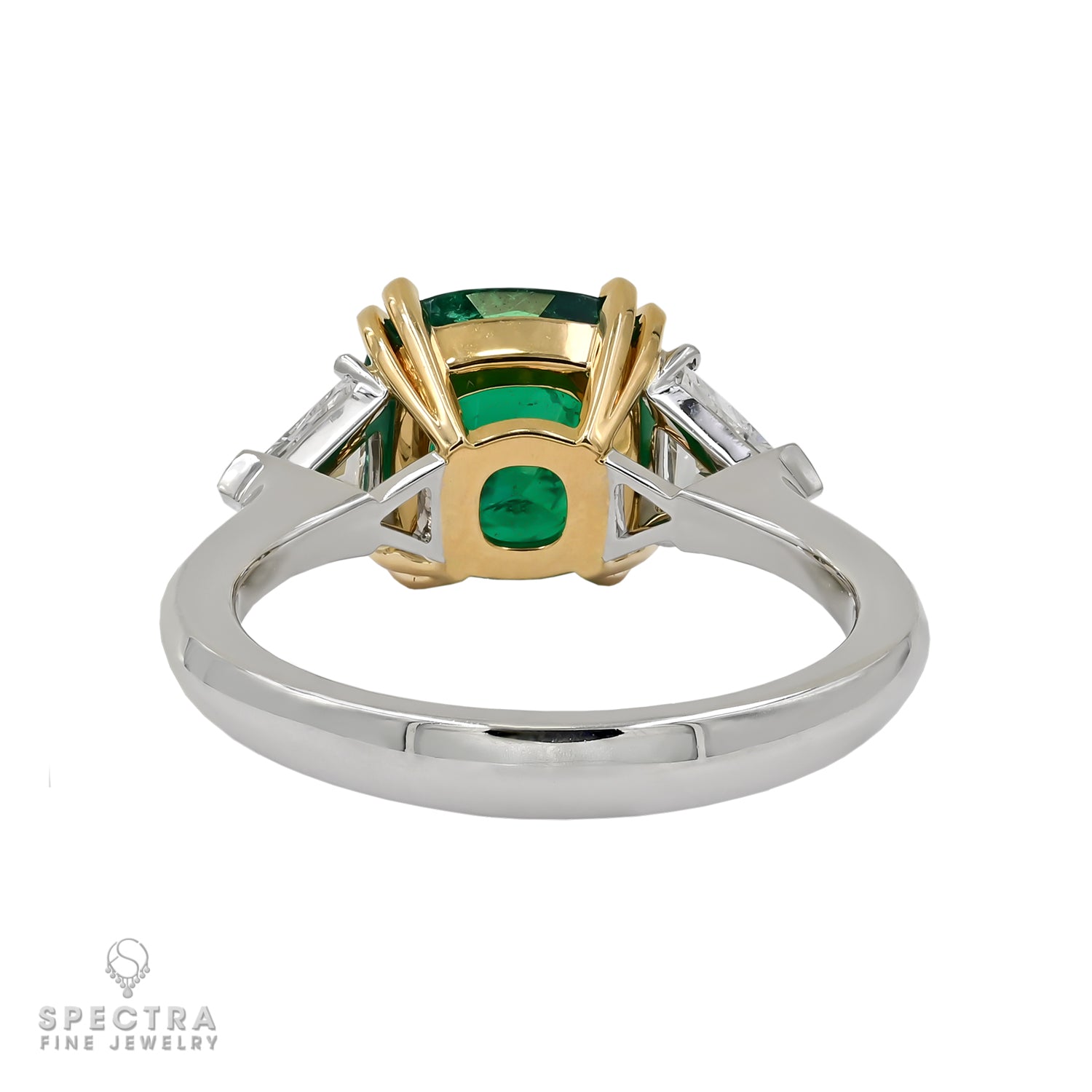 Spectra Fine Jewelry 2.34 ct. Cushion-cut Emerald Diamond Ring