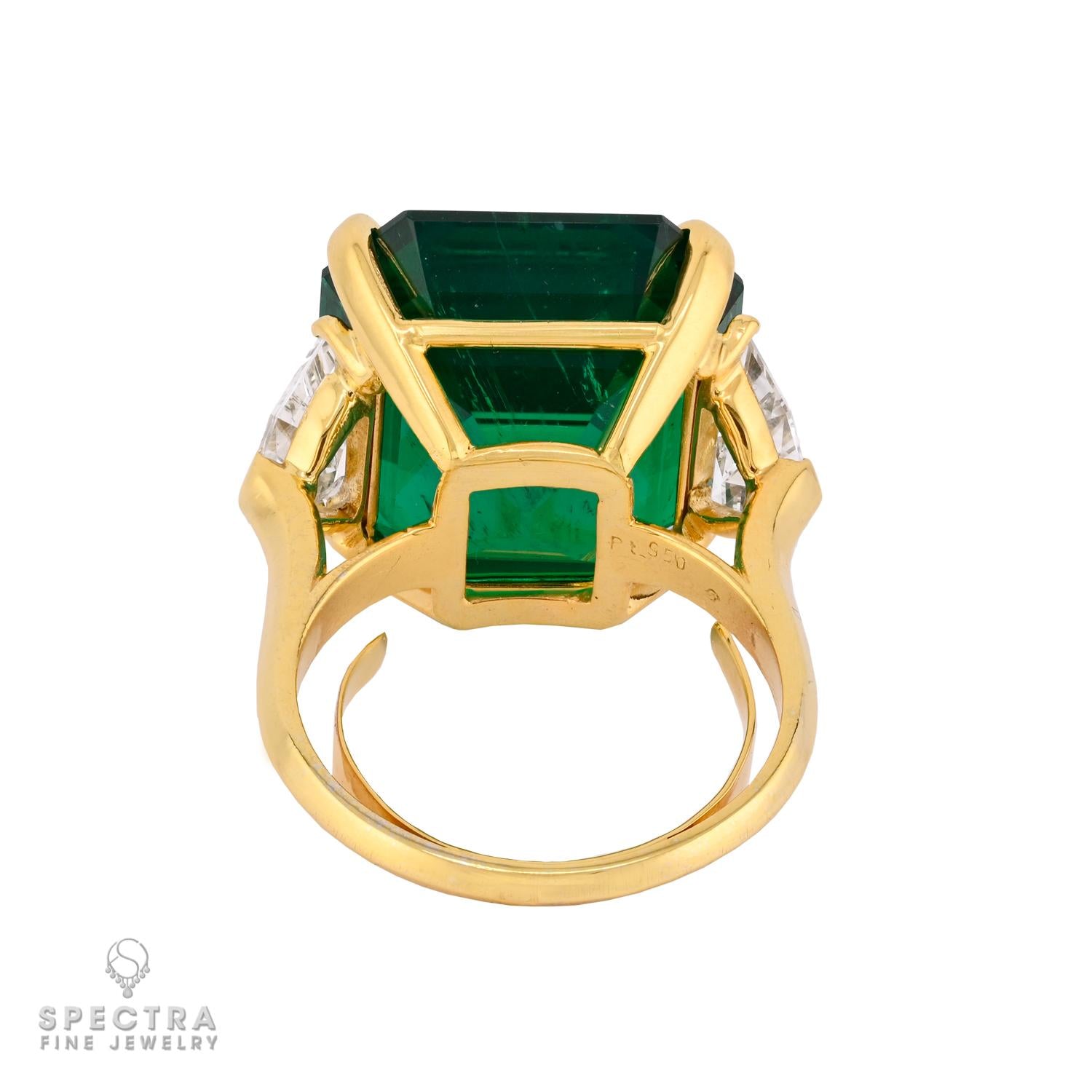 17.34 ct. Colombian Emerald & Diamond Ring