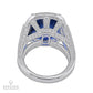 Spectra Fine Jewelry 12.20 ct. Ceylon No Heat Sapphire Diamond Gold Ring