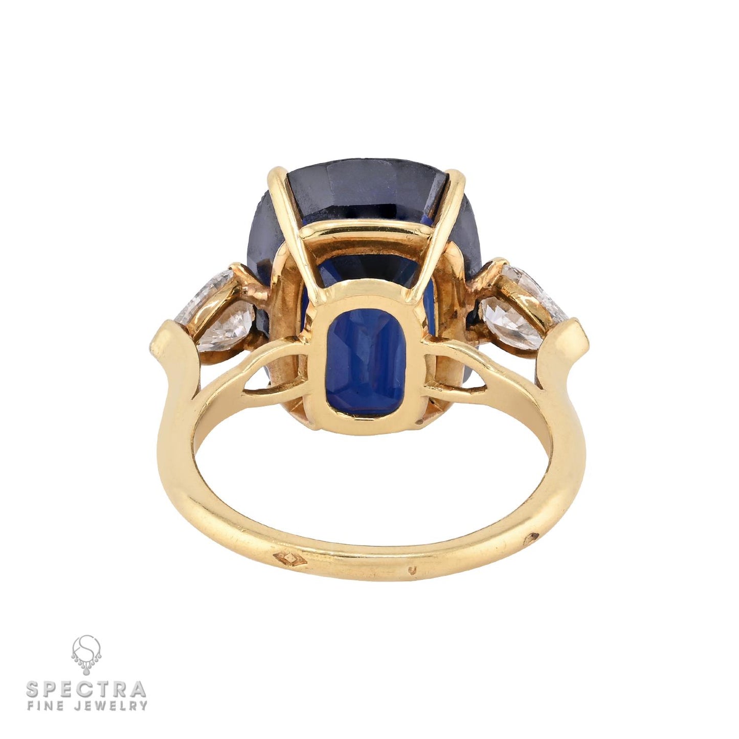 M. Gerard 14.0 ct. Sapphire Diamond Three-Stone Ring