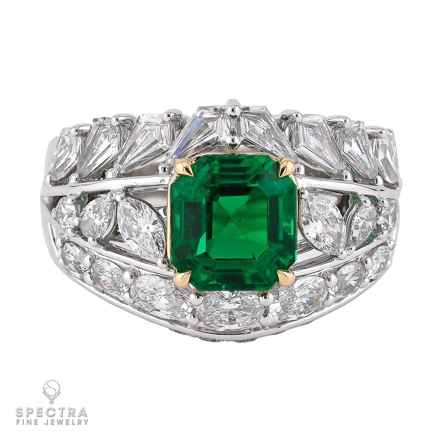 Spectra Fine Jewelry 2.11 ct. Colombian Emerald Gold Ring