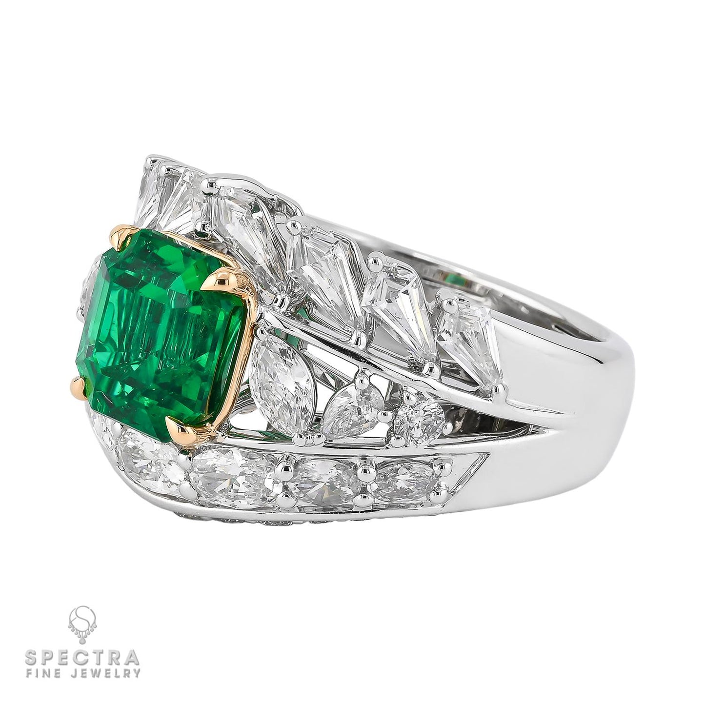 Spectra Fine Jewelry 2.11 ct. Colombian Emerald Gold Ring