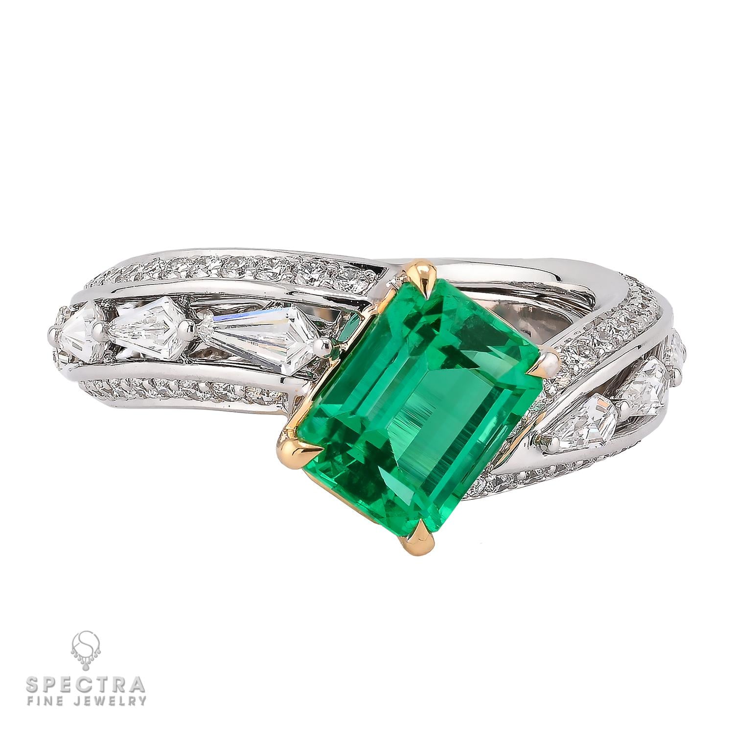 Spectra Fine Jewelry 2.24 ct. Colombian Emerald Diamond Ring