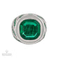 Gubelin Colombian Emerald and Diamond Ring, SSEF Certified
