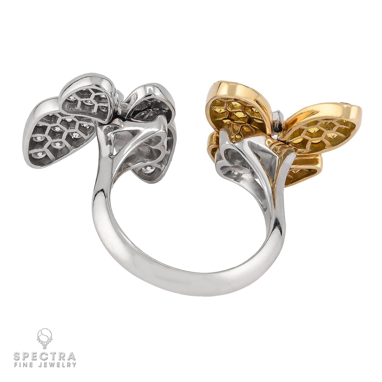 Van Cleef & Arpels Two Butterfly Between the Finger Ring