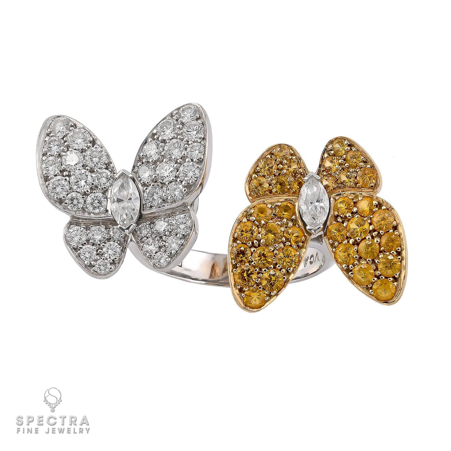 Van Cleef & Arpels Two Butterfly Between the Finger Ring