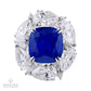10.88ct Kashmir Sapphire & Diamond Ring, GIA Certified, 18k White Gold