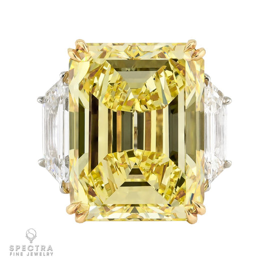 20.02ct Fancy Intense Yellow Diamond Ring | Spectra Fine Jewelry