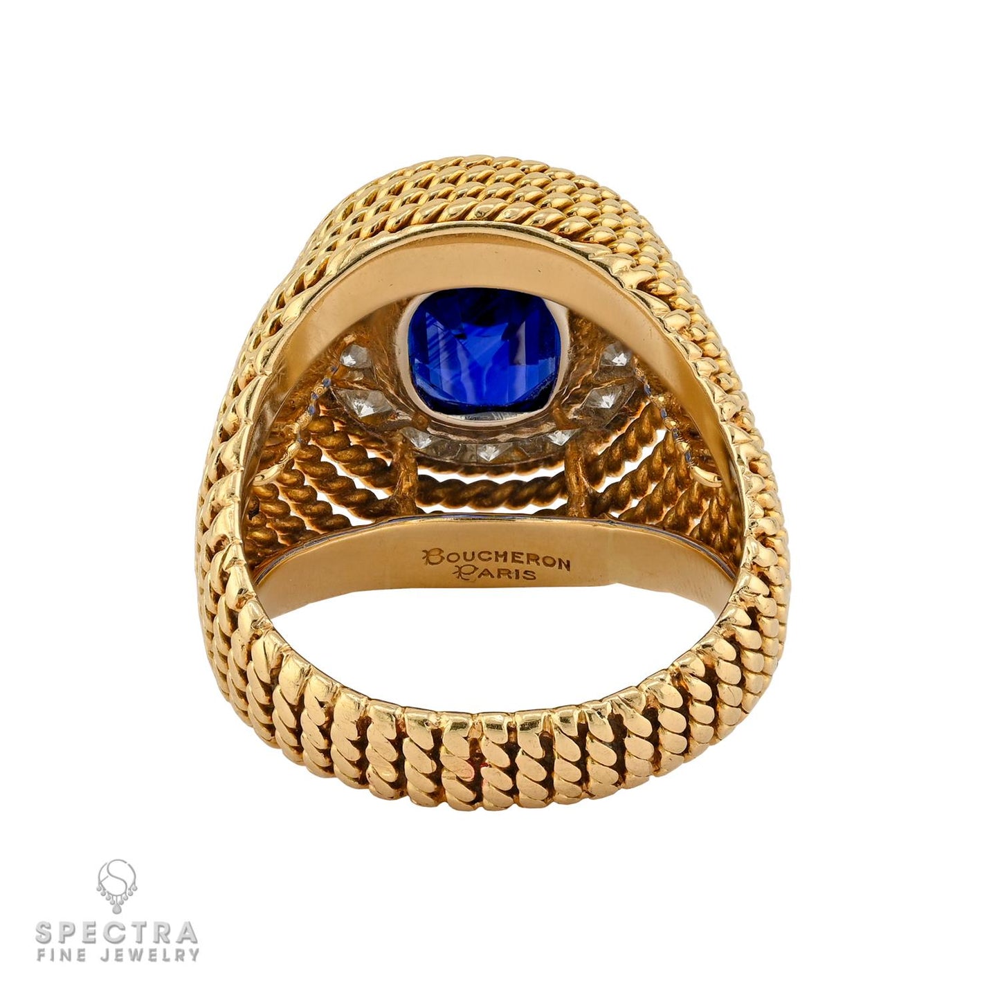 Boucheron 3.70 ct. No-Heat Kashmir Sapphire Ring, c.1950