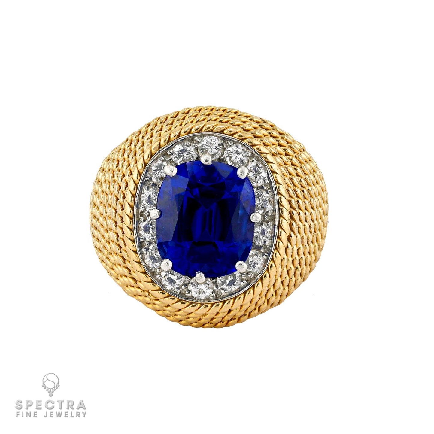 Boucheron 3.70 ct. No-Heat Kashmir Sapphire Ring, c.1950