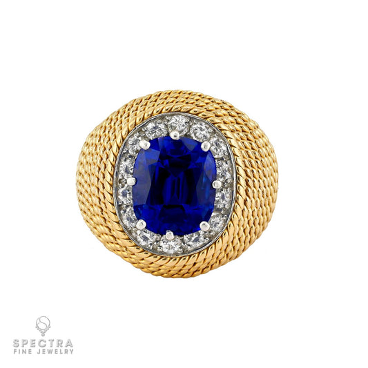 Boucheron 3.70 ct. No-Heat Kashmir Sapphire Ring, c.1950
