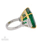 Spectra Fine Jewelry 23.88ct Colombian Emerald and Diamond Three Stone Ring