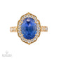 Spectra Fine Jewelry 6.0ct No-Heat Ceylon Sapphire and Diamond Ring