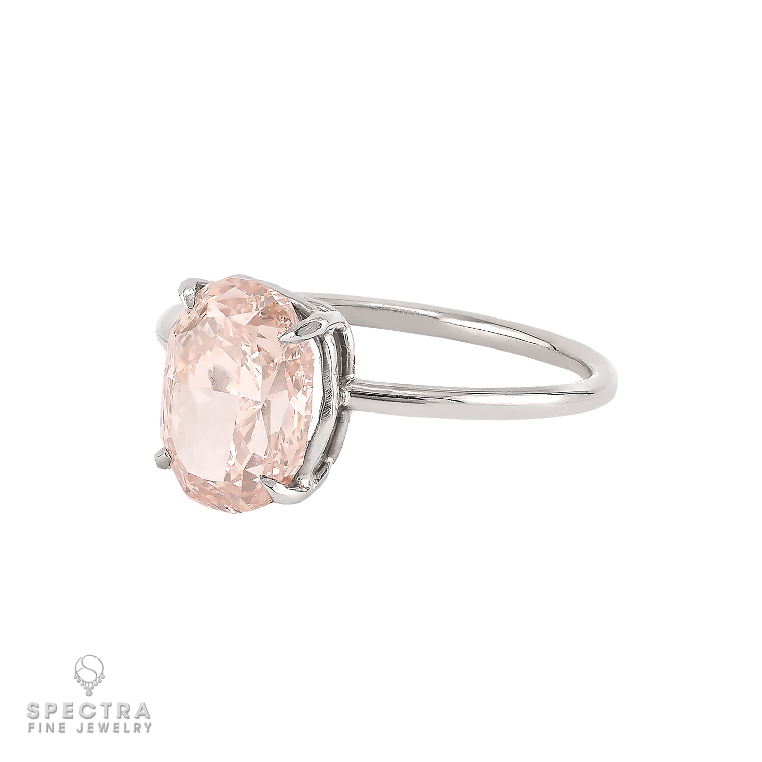 2.31 ct. Fancy Brownish Orangy Pink Diamond Ring