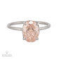 2.31 ct. Fancy Brownish Orangy Pink Diamond Ring in Platinum