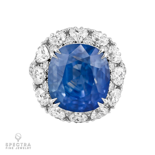 Spectra Fine Jewelry 20.35 ct. Kashmir Sapphire & Diamond Ring