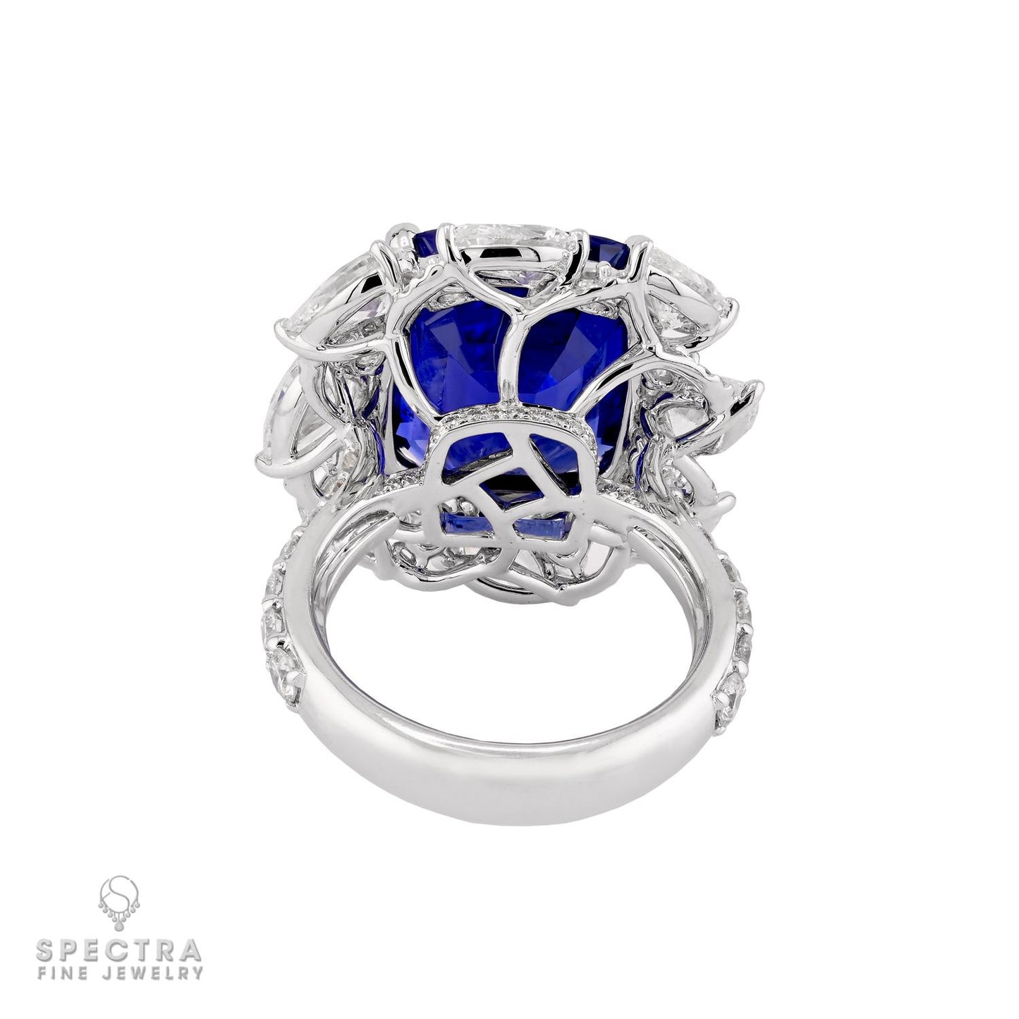 Spectra Fine Jewelry 11.43ct No Heat Ceylon Sapphire Ring
