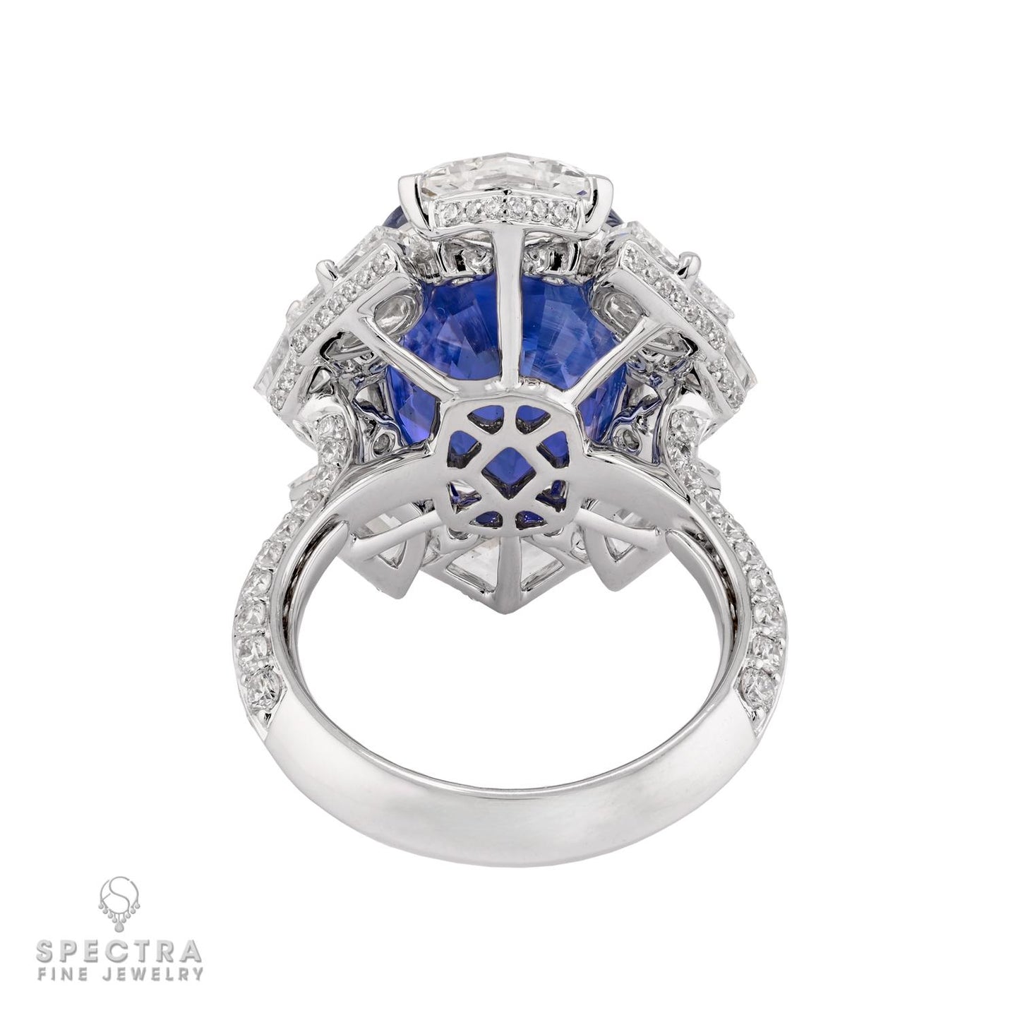 13.57ct No Heat Madagascar Sapphire Ring - Spectra Fine Jewelry