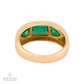 Peridot Trio Ring in 14K Yellow Gold, Size 7