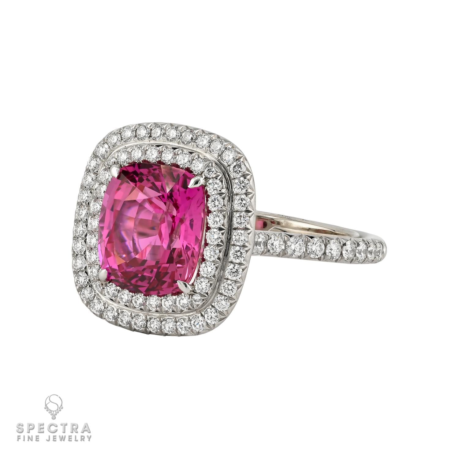 Tiffany & Co. Soleste 4.42 ct Pink Sapphire & Diamond Ring
