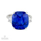 14.80 ct. Royal Blue Ceylon Sapphire Ring, 18k White Gold
