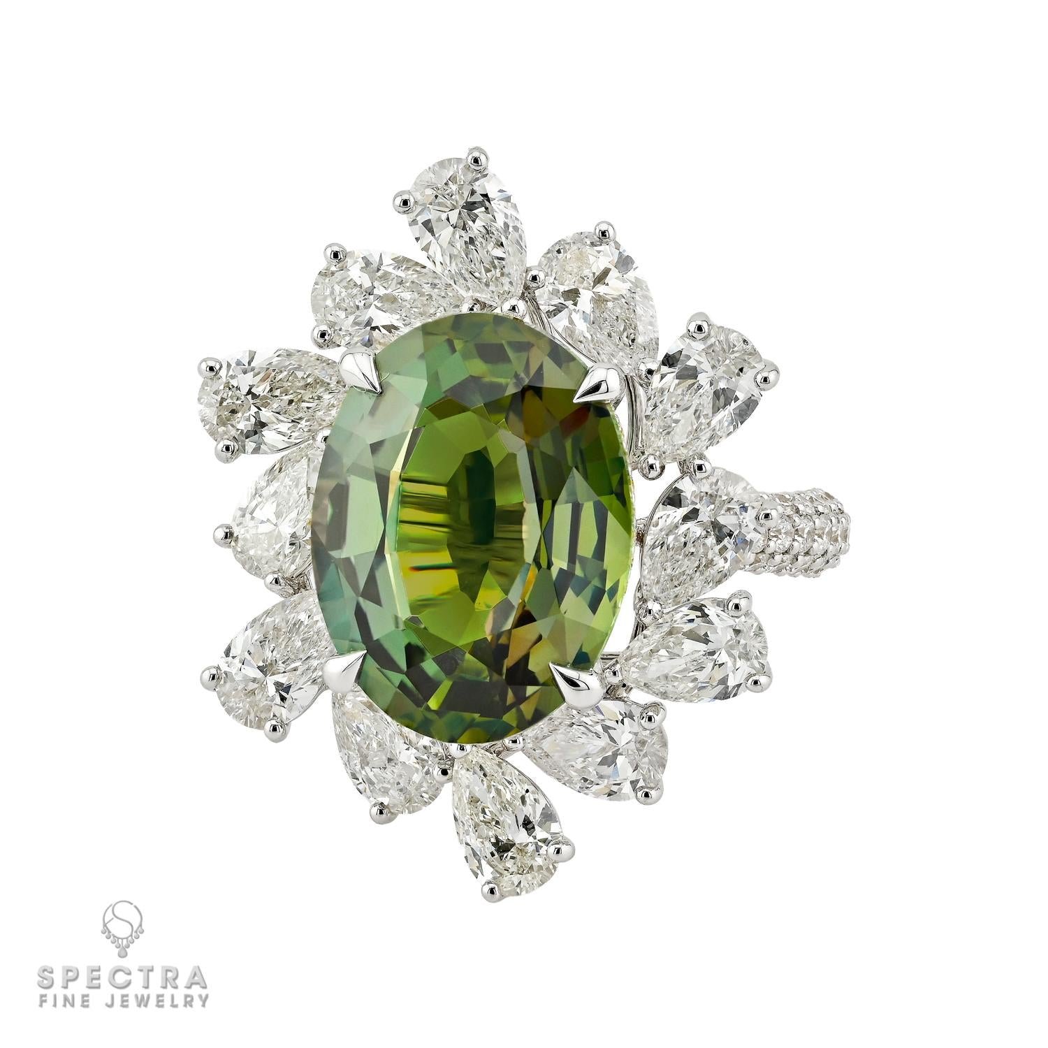 8.11 ct. Ceylon Alexandrite & Diamond Ring