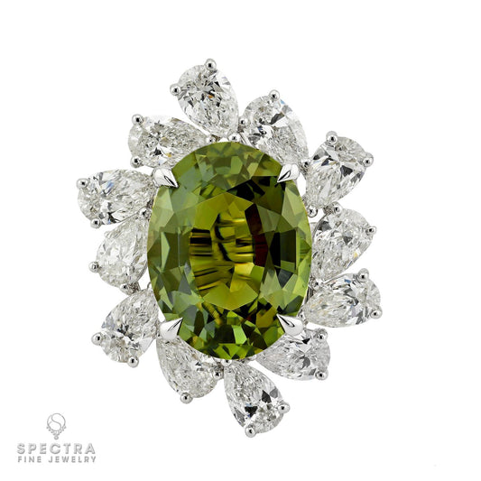 8.11 ct. Ceylon Alexandrite & Diamond Ring