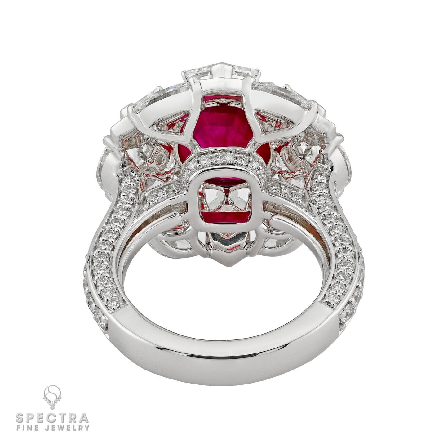 5.06 ct. No-Heat Burma Ruby & Diamond Ring | Spectra