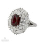 Spectra Fine Jewelry 3.15ct Thai Ruby & Diamond Ring