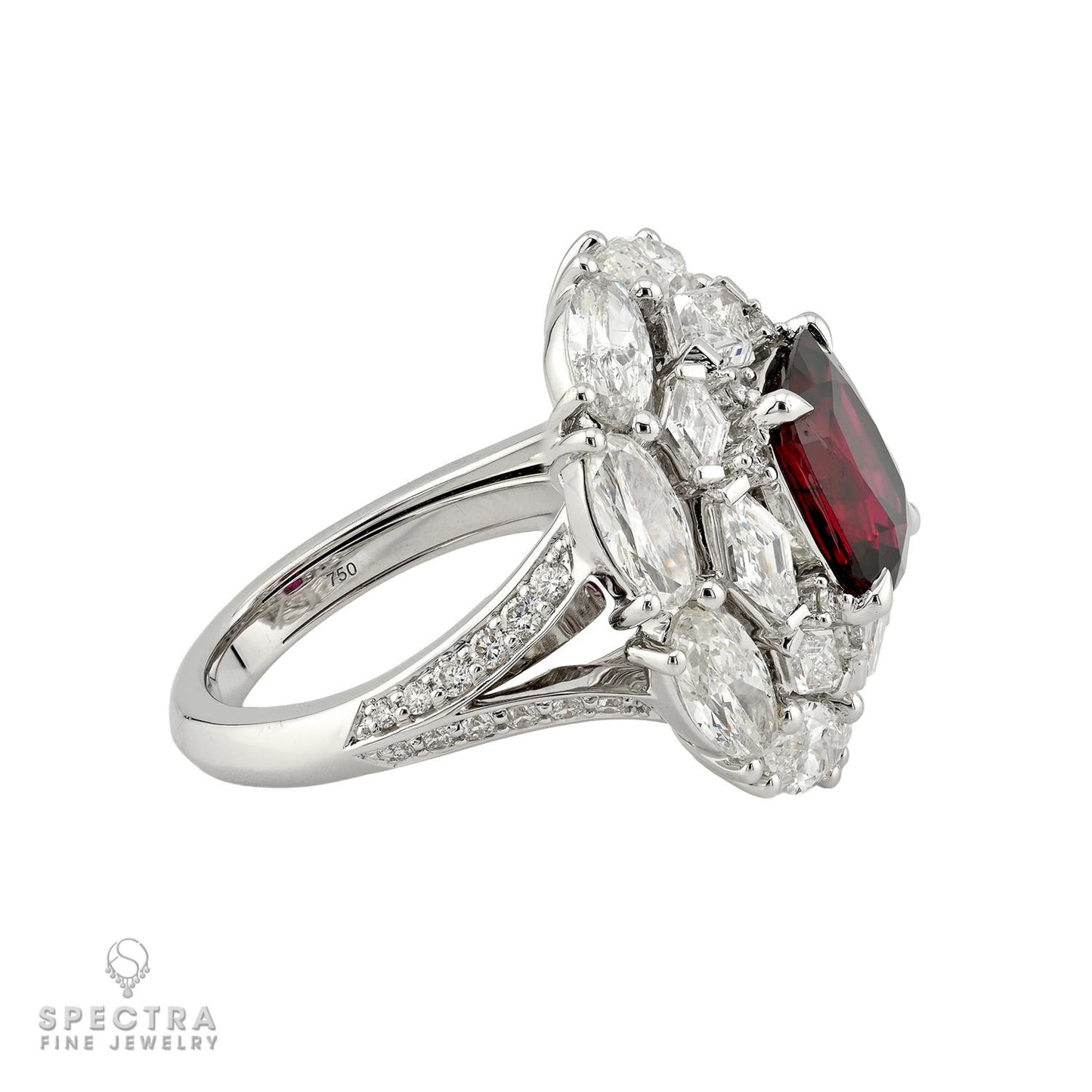 Spectra Fine Jewelry 3.15ct Thai Ruby & Diamond Ring