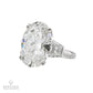 Graff 13.11ct Oval Diamond Engagement Ring GIA H VS1 Platinum