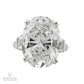 Graff 13.11ct Oval Diamond Engagement Ring GIA H VS1 Platinum