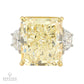 Spectra Fine Jewelry 19.17ct Fancy Light Yellow Diamond Ring | GIA
