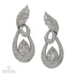 Radiant Elegance: 18K White Gold Diamond Set with Necklace, Earrings, and Ring
