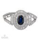 Mouawad Contemporary Sapphire Diamond Halo Demi Parure Suite