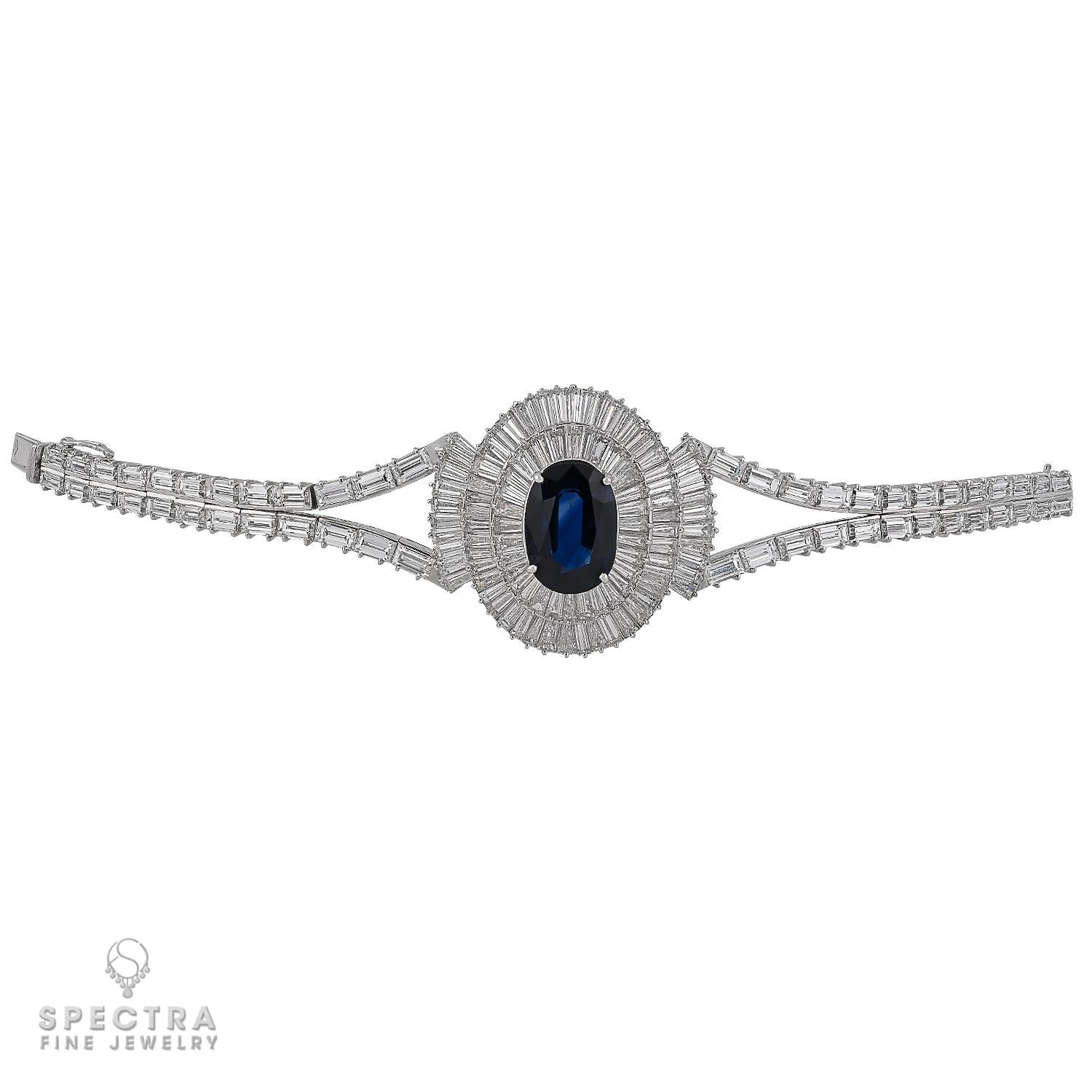 Mouawad Contemporary Sapphire Diamond Halo Demi Parure Suite