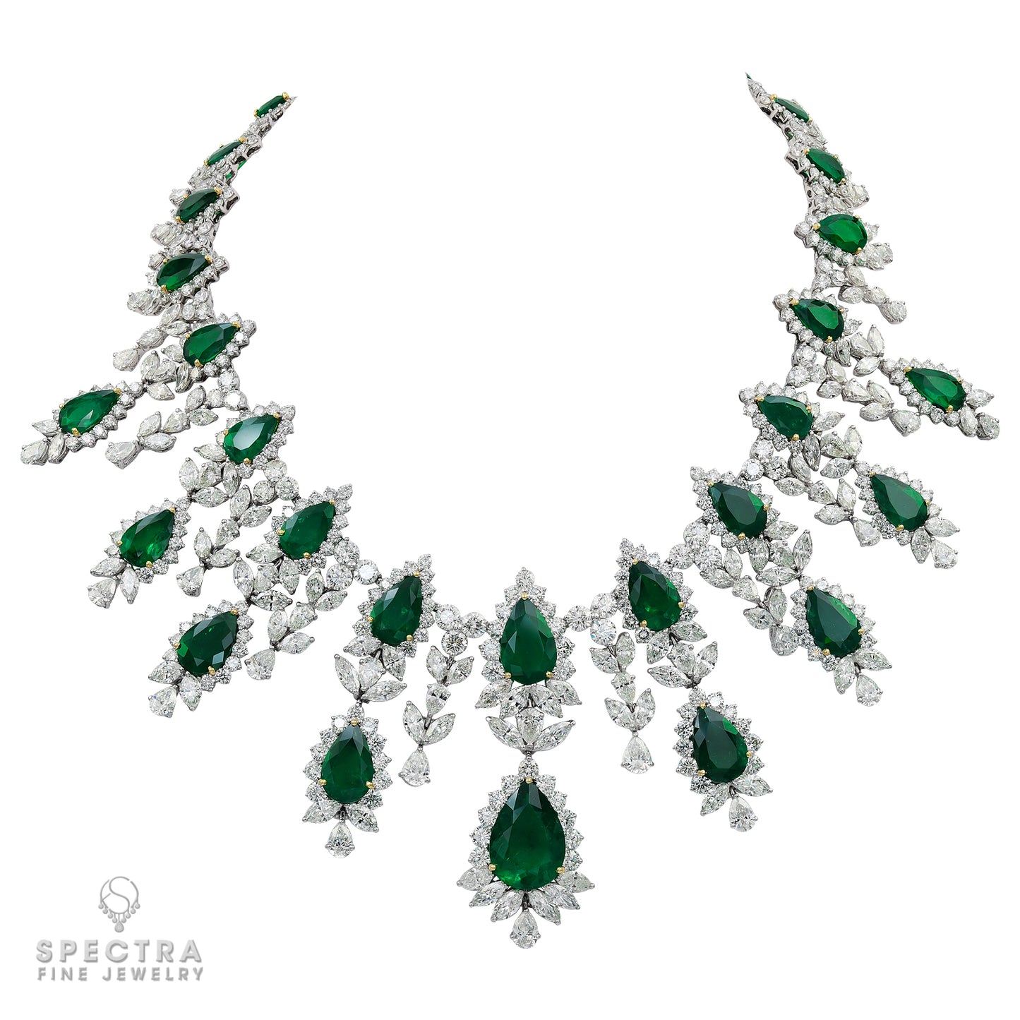 Spectra Fine Jewelry's Colombian Emerald and Diamond Demi Parure