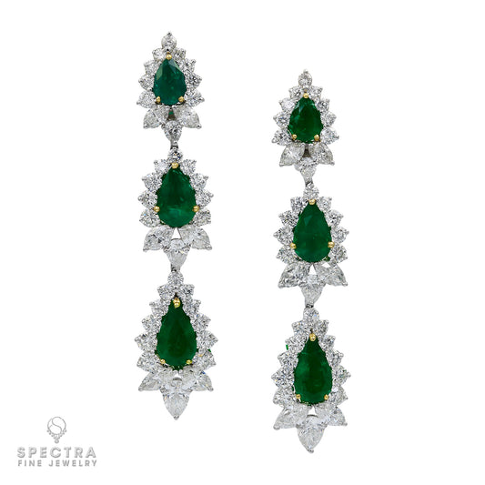 Spectra Fine Jewelry's Colombian Emerald and Diamond Demi Parure