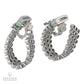 Boucheron diamond and emerald bracelet and earrings