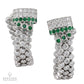 Boucheron diamond and emerald bracelet and earrings