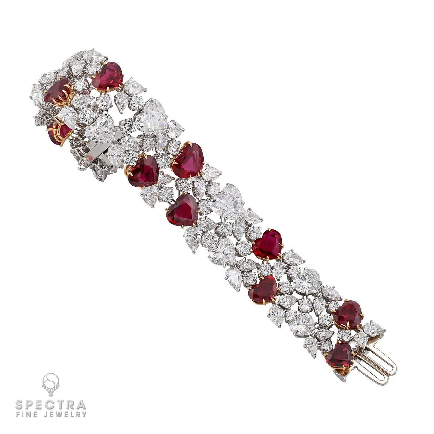 Harry Winston Ruby & Diamond Suite: Heart-Shaped Rubies with Brilliant Diamonds