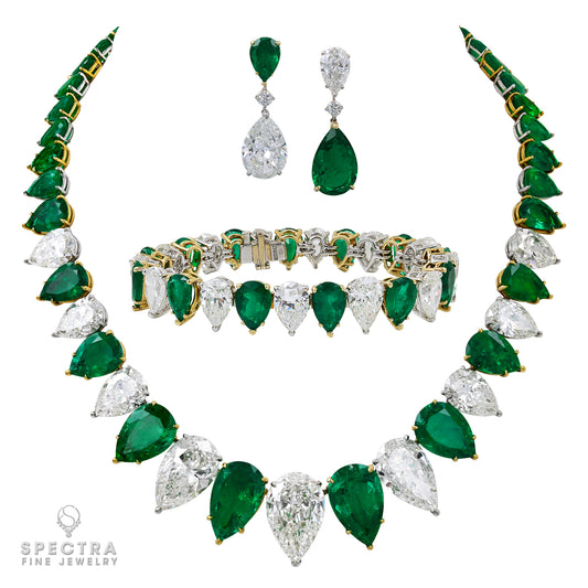Bulgari Colombian Emerald Diamond Suite