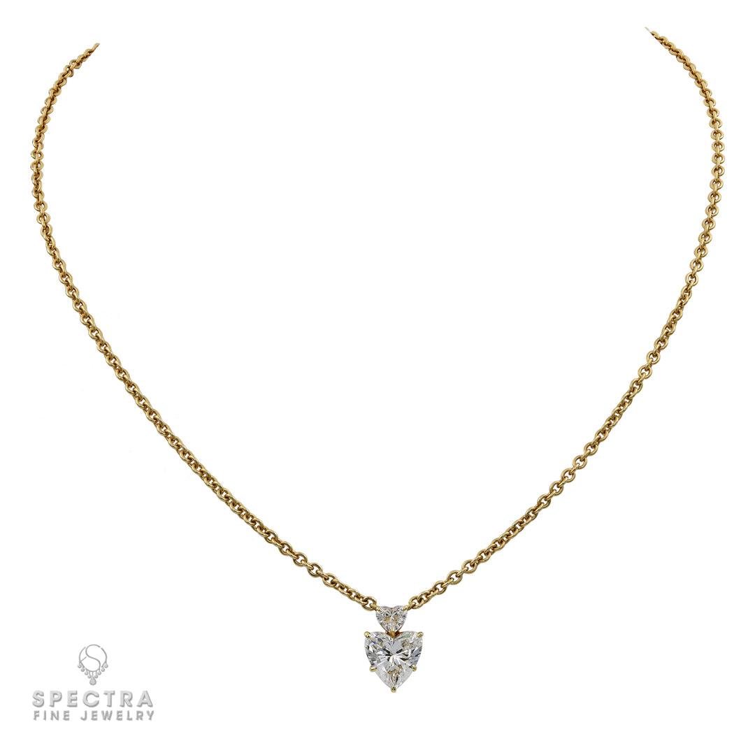 Sabbadini 2.48 Carat Heart-Shape Diamond Necklace