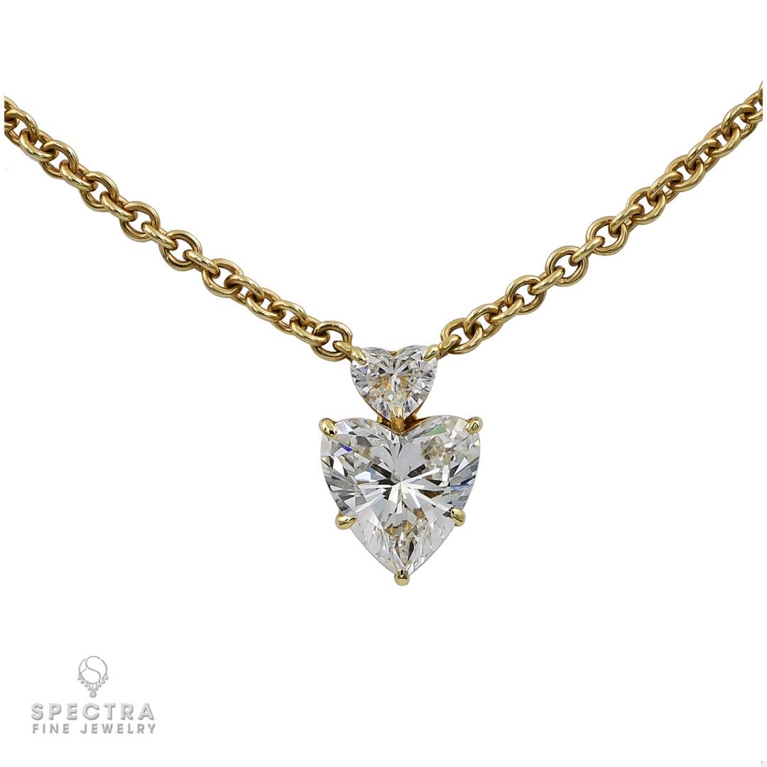 Sabbadini 2.48 Carat Heart-Shape Diamond Necklace