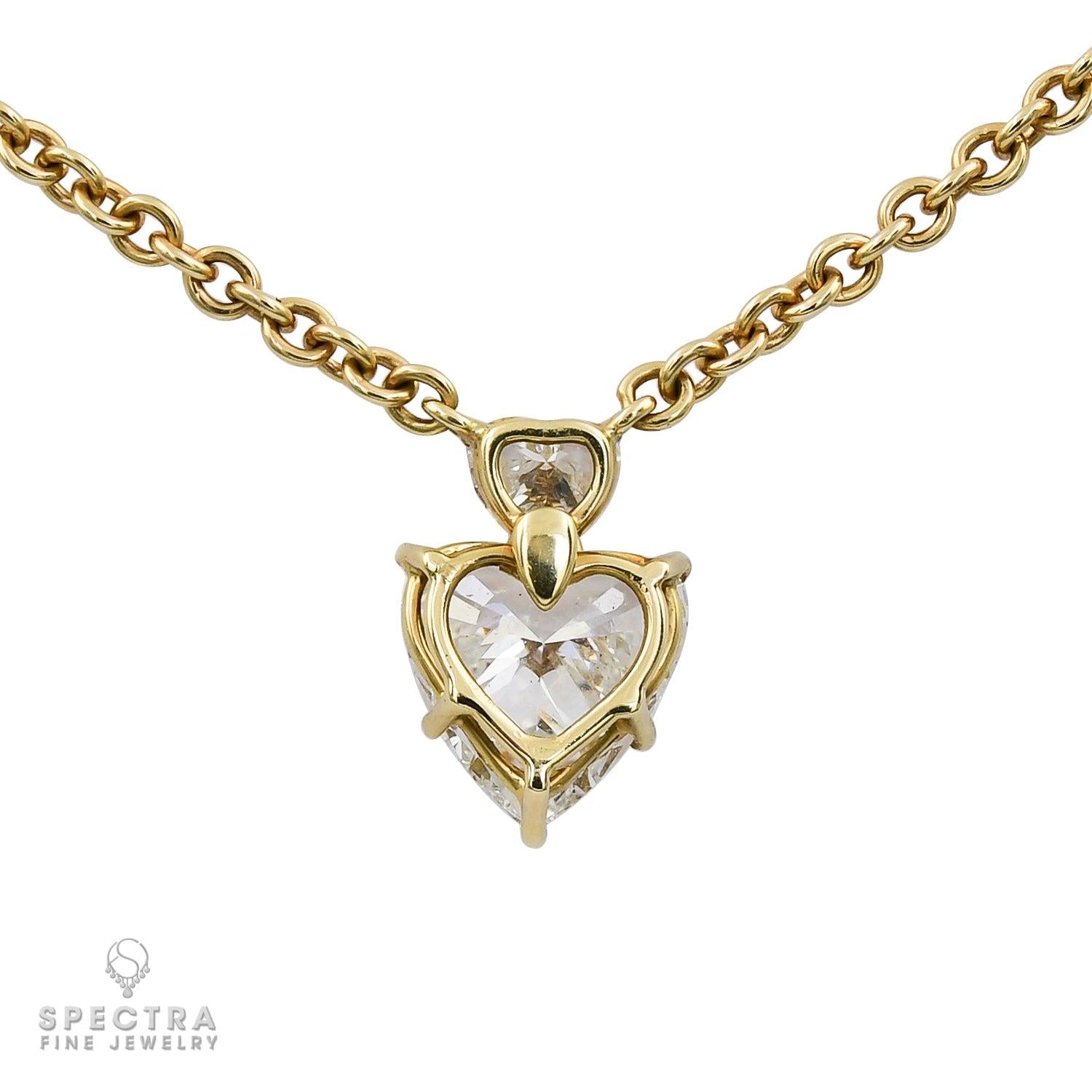 Sabbadini 2.48 Carat Heart-Shape Diamond Necklace