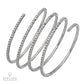 Salavetti Contemporary Flexible Diamond Coil Bangle Bracelet
