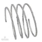 Salavetti Contemporary Flexible Diamond Coil Bangle Bracelet