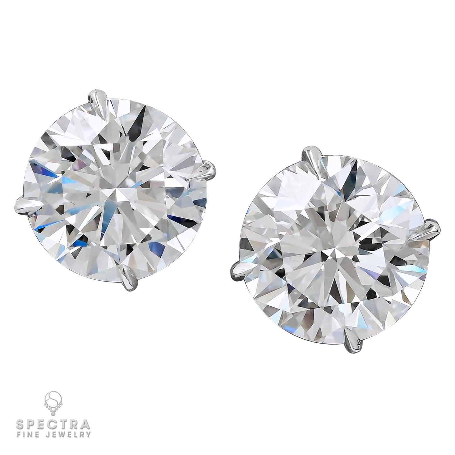 Spectra Fine Jewelry 0.70ct & 0.71ct GIA Certified Diamond Stud Earrings