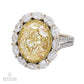 Spectra Fine Jewelry 10.01 ct. Fancy Light Yellow Diamond Gold Ring